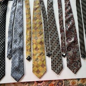 5 SILK Men's Patterned Ties Collection